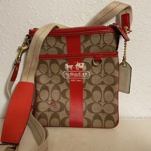 Coach signature crossbody